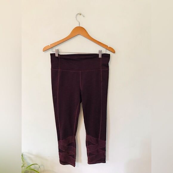 Athleta | plum colored cropped leggings - Picture 1 of 7